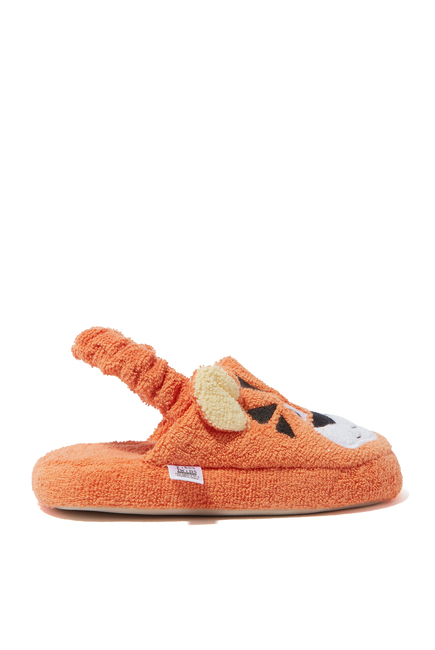 Kids Tiger Cotton-Terry Slippers